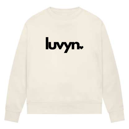 Damen Premium Bio Sweatshirt LUVYN BLACK