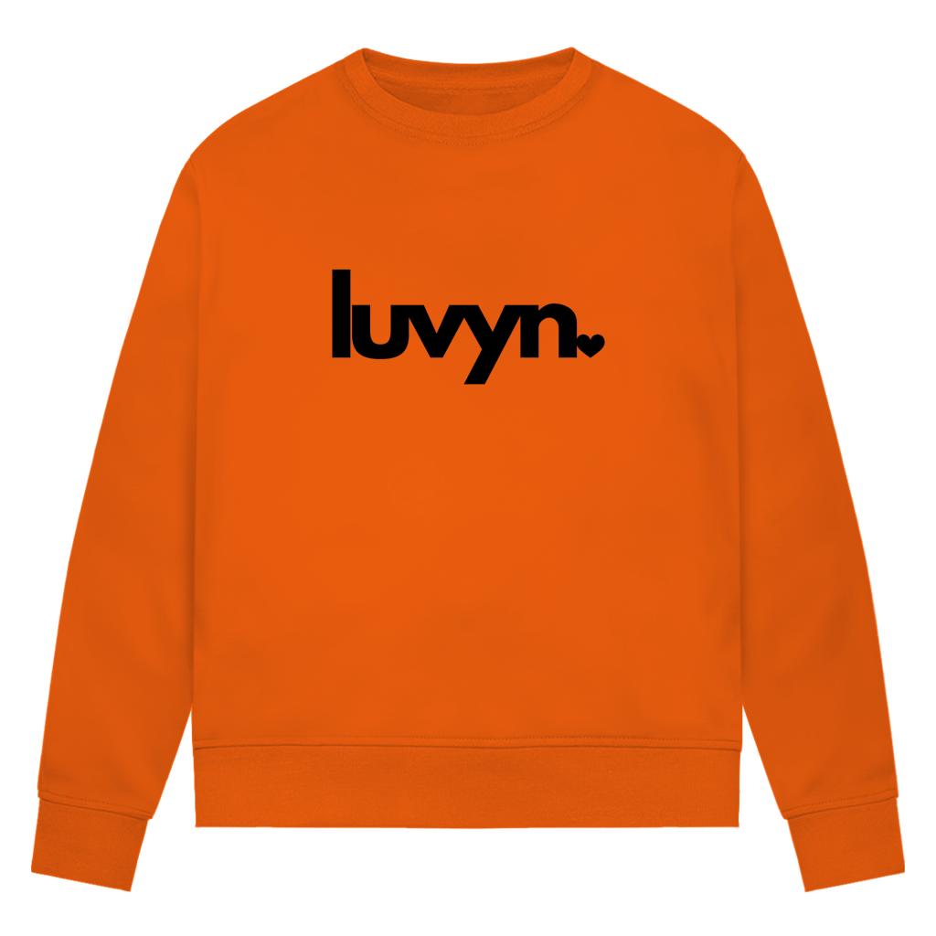 Damen Premium Bio Sweatshirt LUVYN BLACK