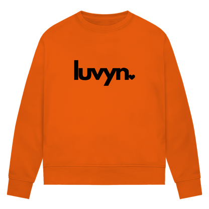 Damen Premium Bio Sweatshirt LUVYN BLACK