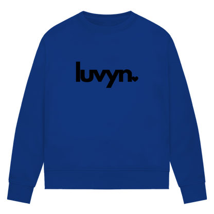 Damen Premium Bio Sweatshirt LUVYN BLACK