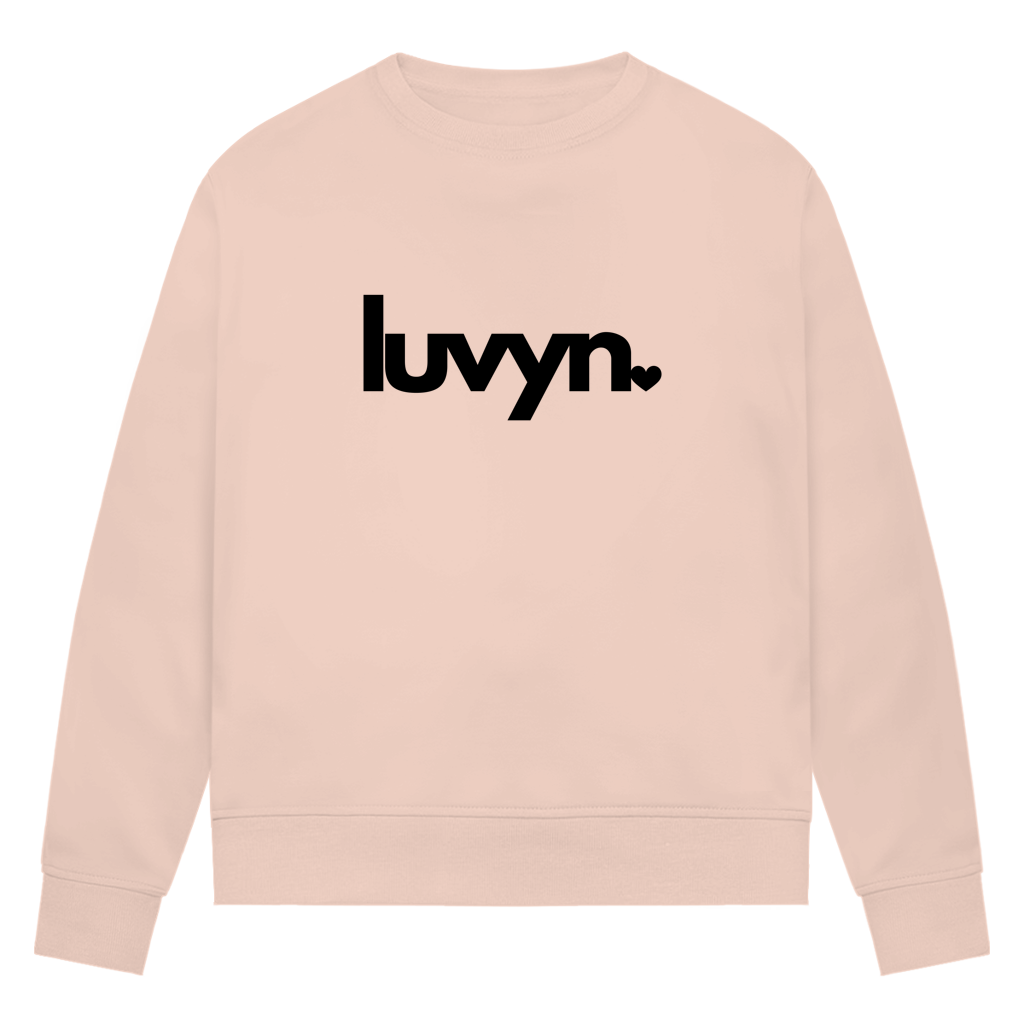 Damen Premium Bio Sweatshirt LUVYN BLACK