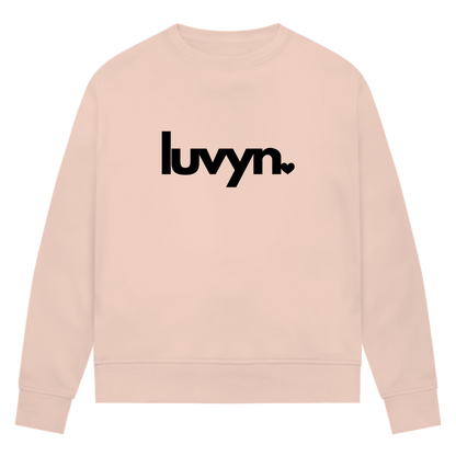 Damen Premium Bio Sweatshirt LUVYN BLACK