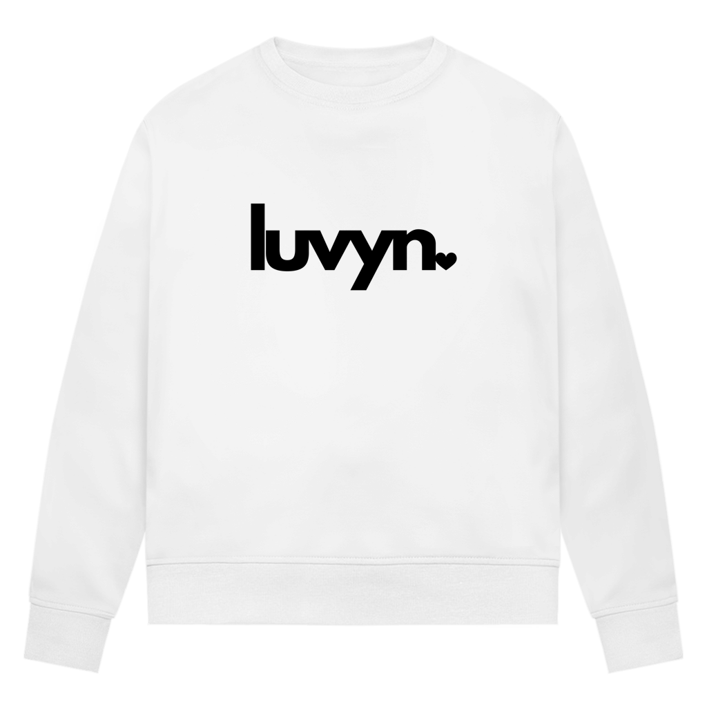 Damen Premium Bio Sweatshirt LUVYN BLACK