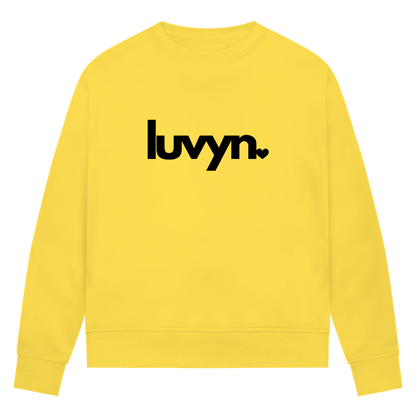 Damen Premium Bio Sweatshirt LUVYN BLACK