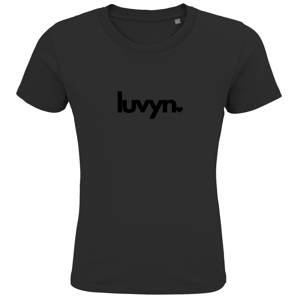 Kids Premium Bio T-Shirt LUVYN BLACK