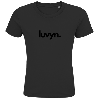 Kids Premium Bio T-Shirt LUVYN BLACK