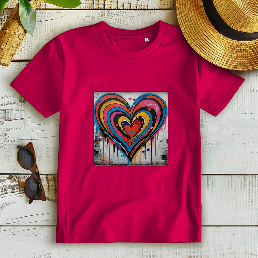 Damen Premium Bio T-Shirt Heartcore
