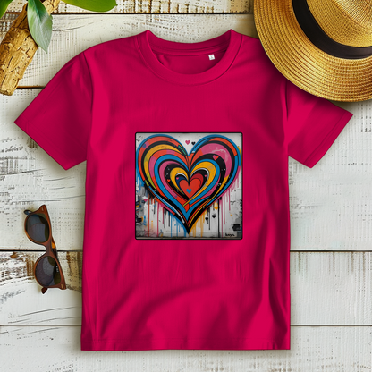 Damen Premium Bio T-Shirt Heartcore
