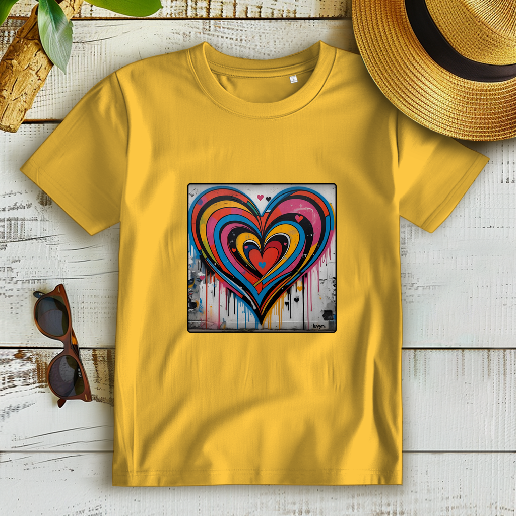 Damen Premium Bio T-Shirt Heartcore