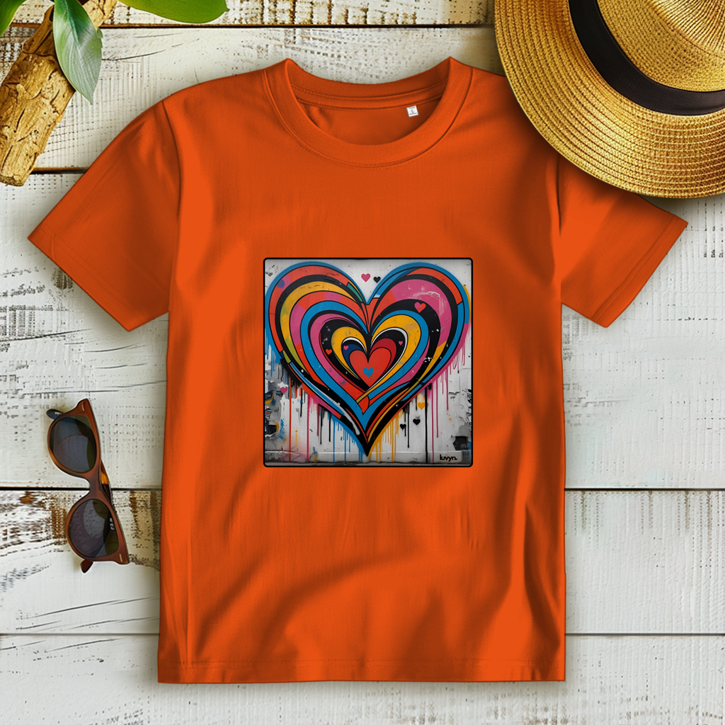 Damen Premium Bio T-Shirt Heartcore
