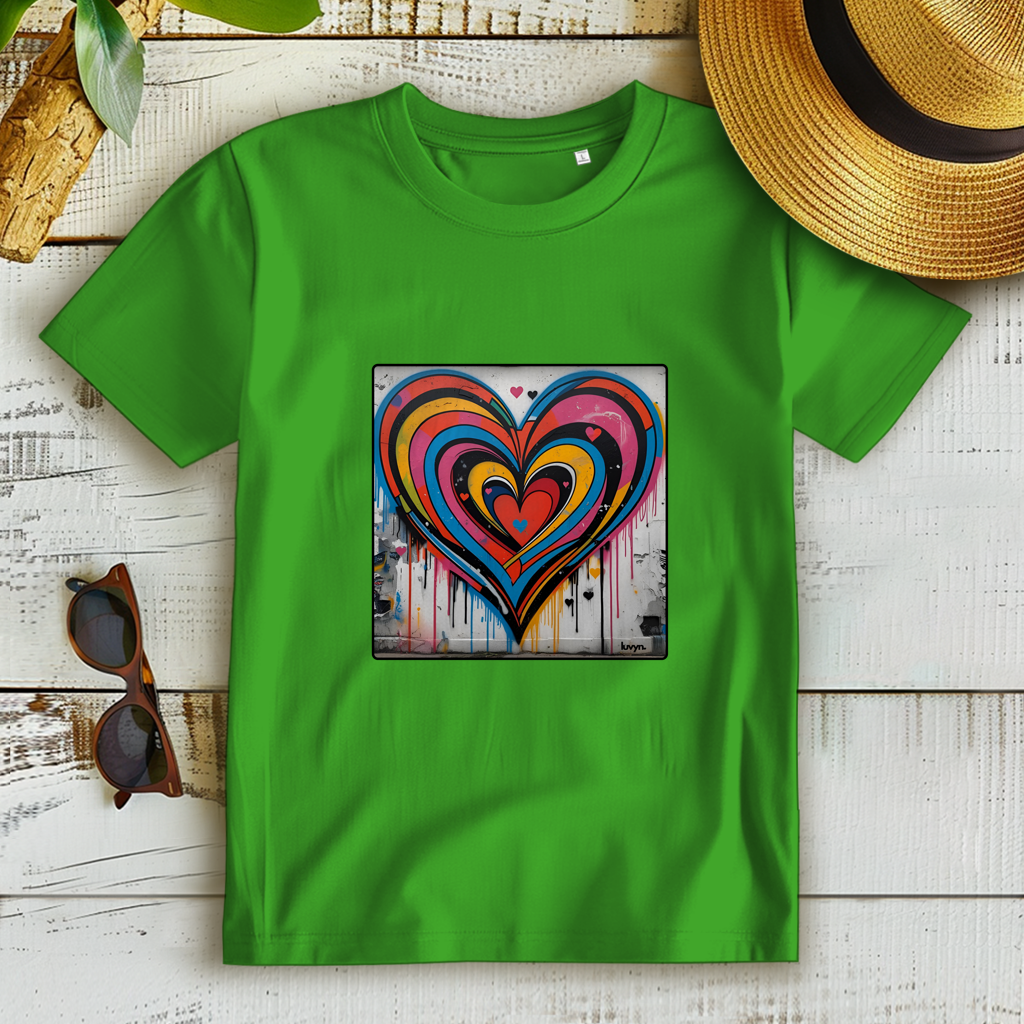 Damen Premium Bio T-Shirt Heartcore