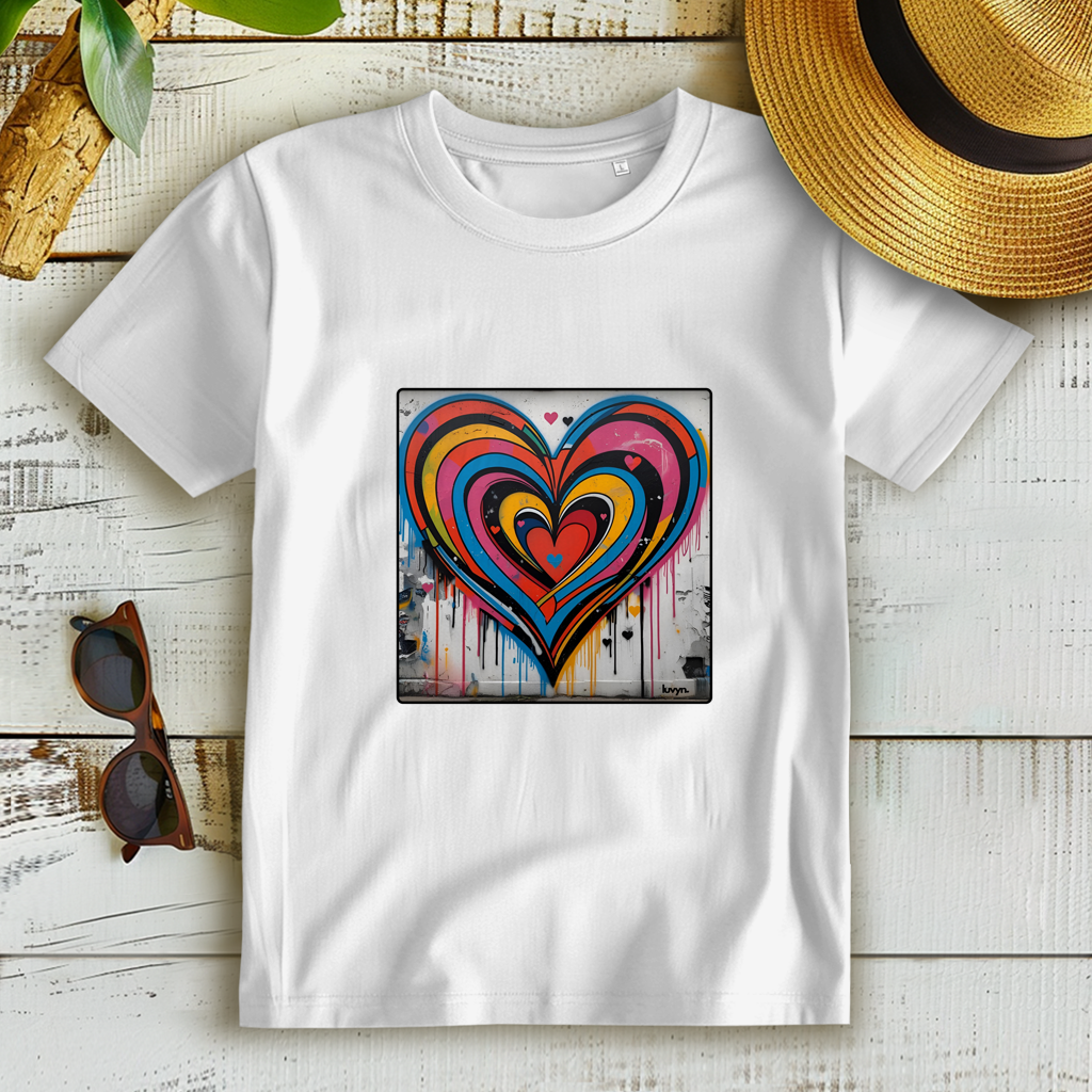 Damen Premium Bio T-Shirt Heartcore