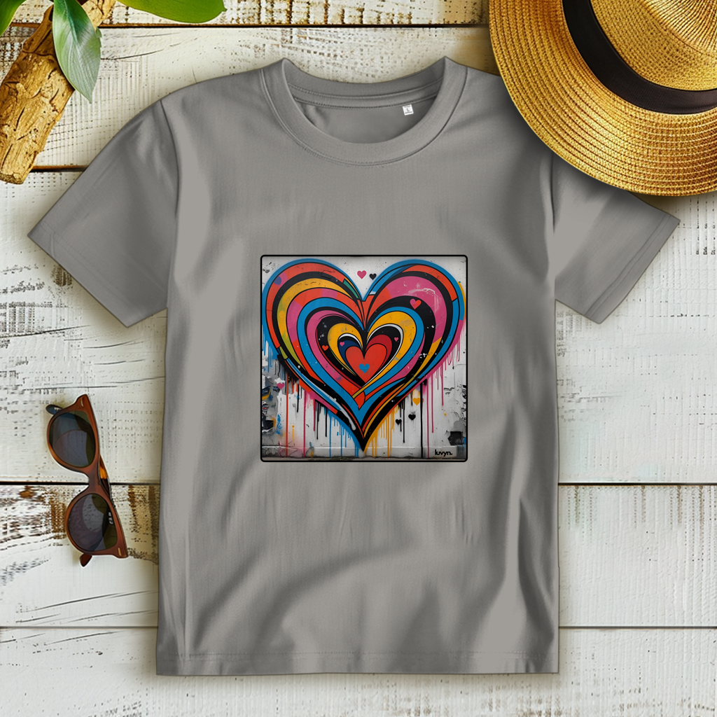 Damen Premium Bio T-Shirt Heartcore