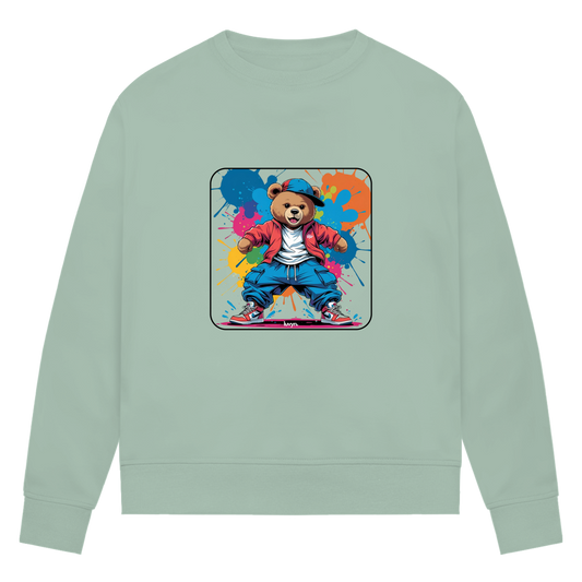 Damen Premium Bio Sweatshirt Baggybear