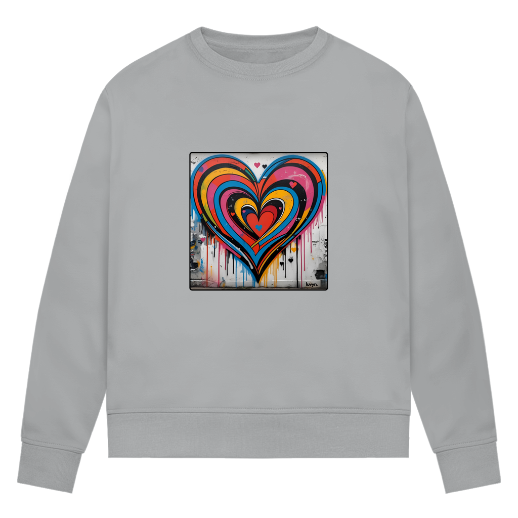 Damen Premium Bio Sweatshirt Heartcore