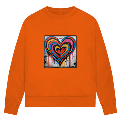 Damen Premium Bio Sweatshirt Heartcore