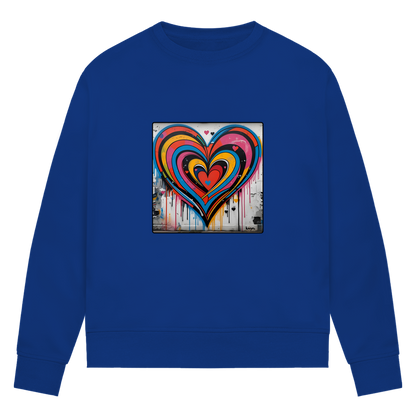 Damen Premium Bio Sweatshirt Heartcore