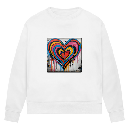 Damen Premium Bio Sweatshirt Heartcore