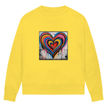 Damen Premium Bio Sweatshirt Heartcore