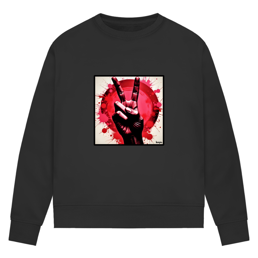 Damen Premium Bio Sweatshirt Piece of Peace
