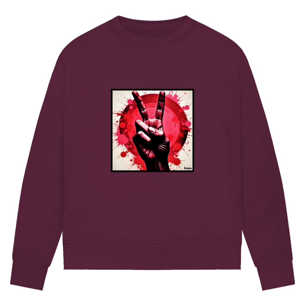 Damen Premium Bio Sweatshirt Piece of Peace