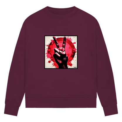 Damen Premium Bio Sweatshirt Piece of Peace