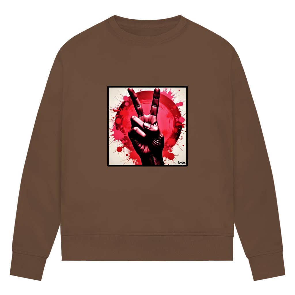 Damen Premium Bio Sweatshirt Piece of Peace