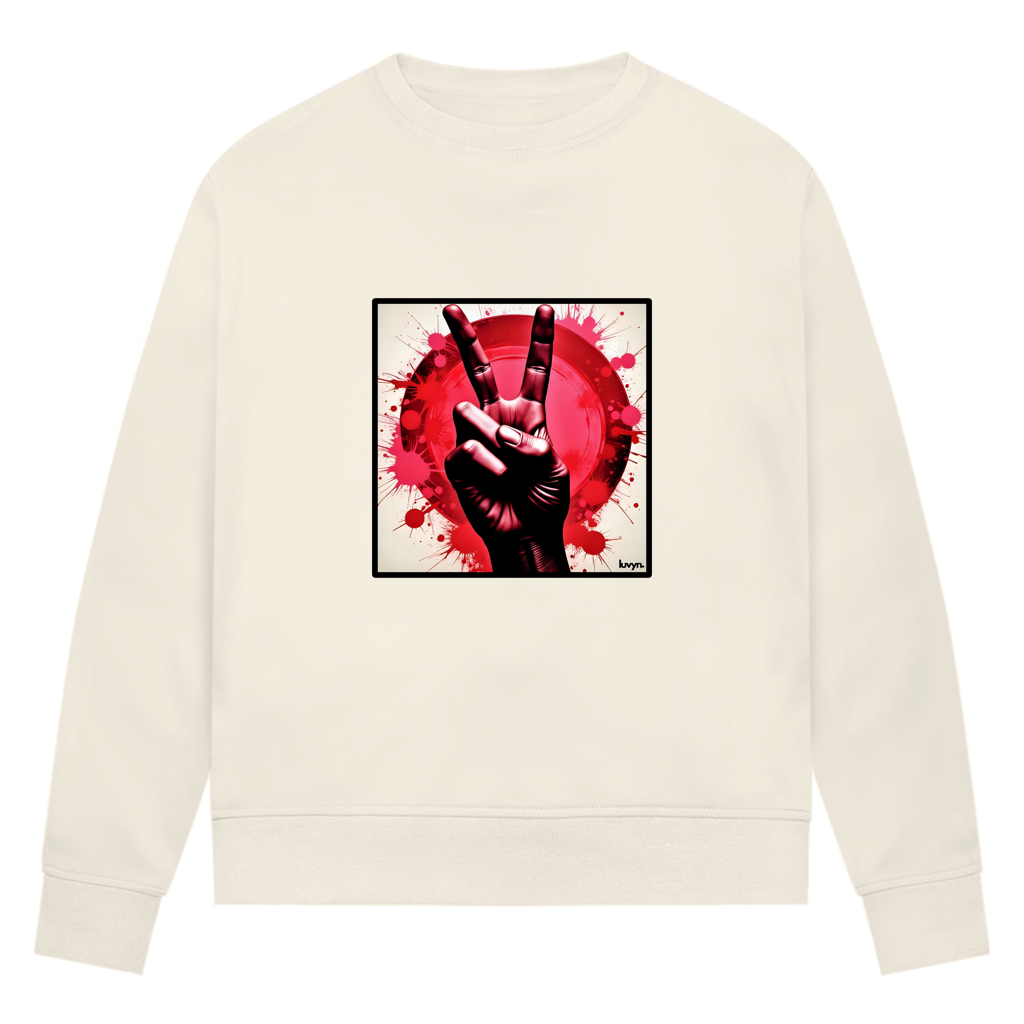 Damen Premium Bio Sweatshirt Piece of Peace