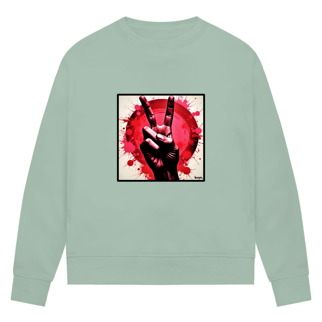 Damen Premium Bio Sweatshirt Piece of Peace