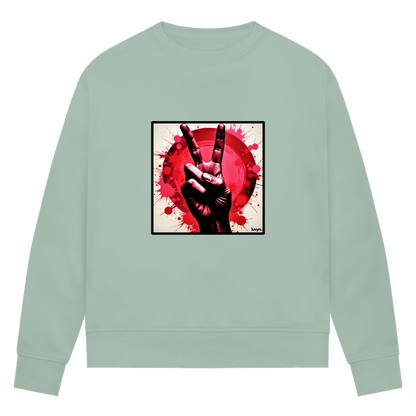 Damen Premium Bio Sweatshirt Piece of Peace
