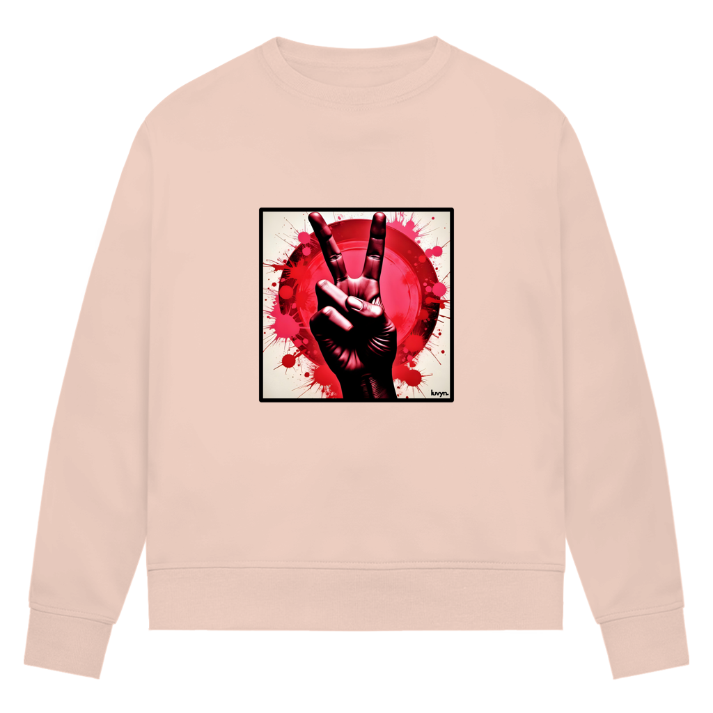 Damen Premium Bio Sweatshirt Piece of Peace