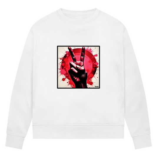 Damen Premium Bio Sweatshirt Piece of Peace