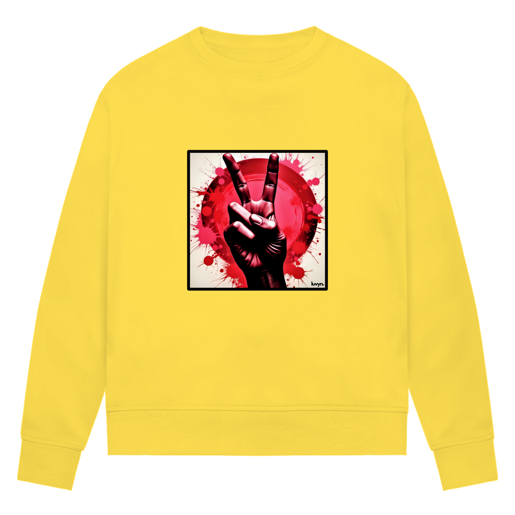 Damen Premium Bio Sweatshirt Piece of Peace
