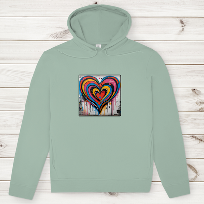 Herren Premium Bio Hoodie Heartcore