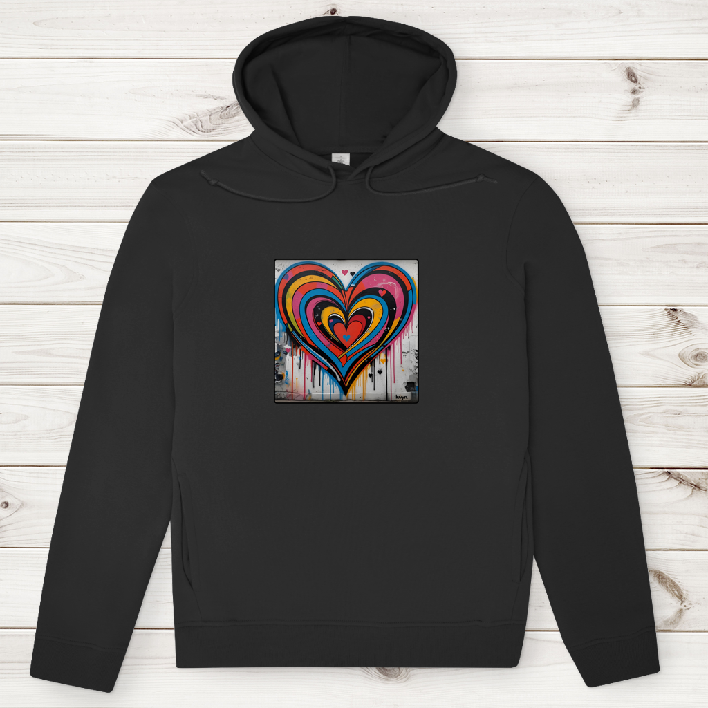 Herren Premium Bio Hoodie Heartcore