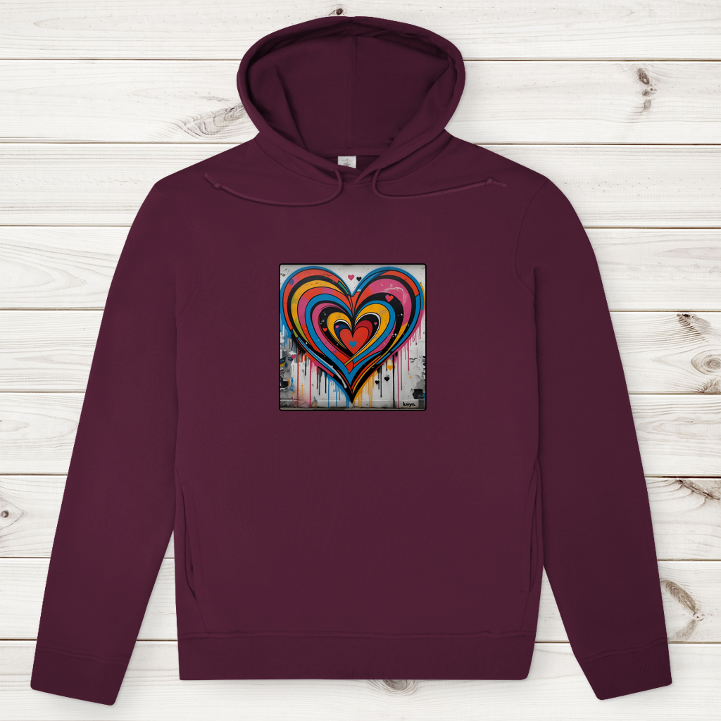 Herren Premium Bio Hoodie Heartcore