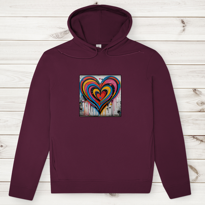 Herren Premium Bio Hoodie Heartcore