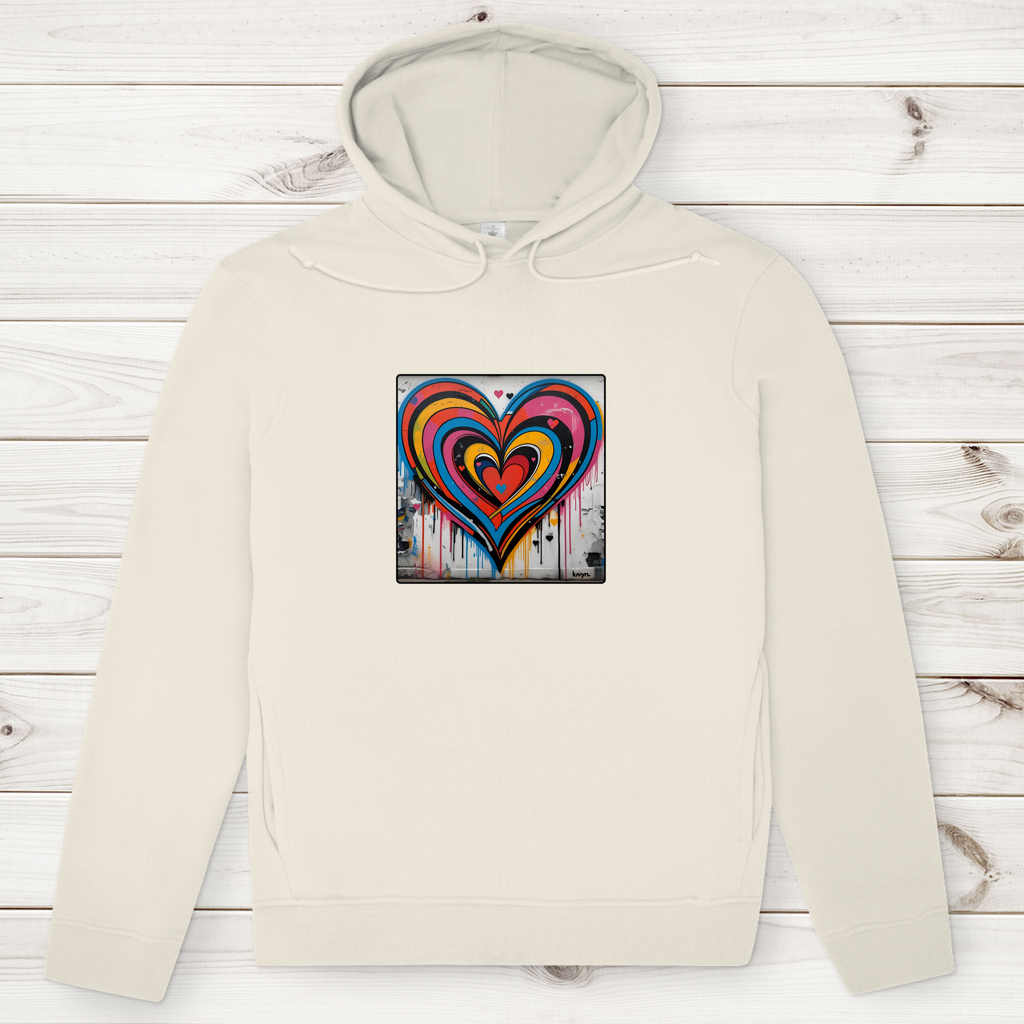 Herren Premium Bio Hoodie Heartcore