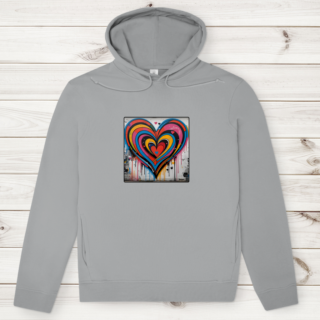 Herren Premium Bio Hoodie Heartcore