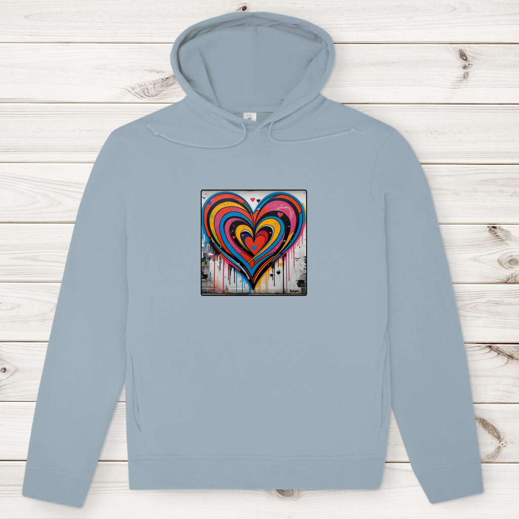 Herren Premium Bio Hoodie Heartcore