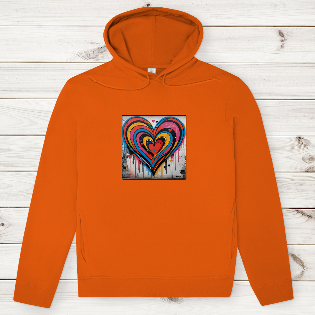 Herren Premium Bio Hoodie Heartcore