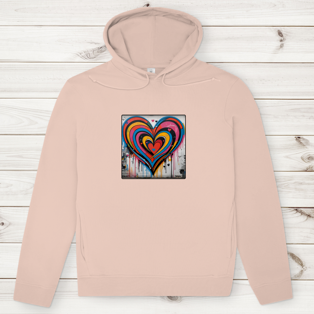 Herren Premium Bio Hoodie Heartcore