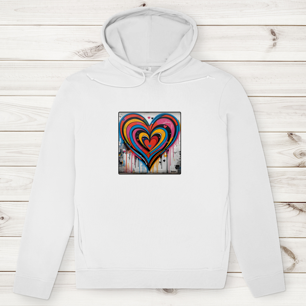 Herren Premium Bio Hoodie Heartcore