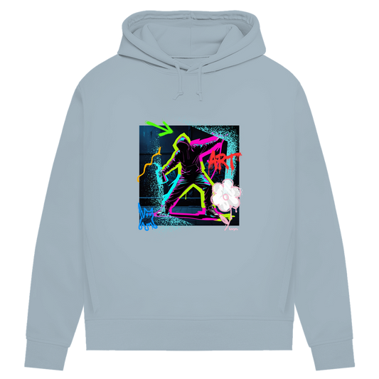 Damen Premium Bio Hoodie Graffiti Guy