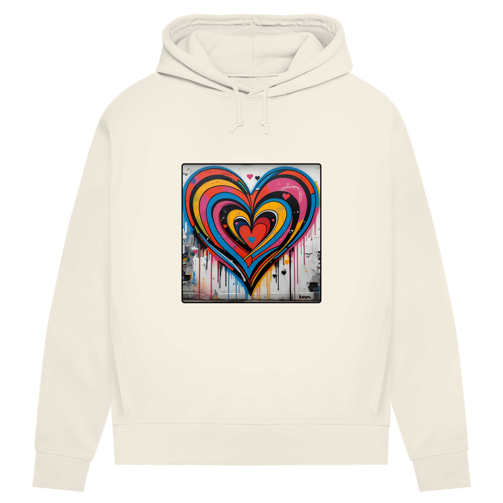 Damen Premium Bio Hoodie Heartcore