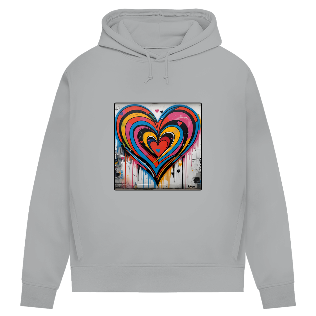 Damen Premium Bio Hoodie Heartcore
