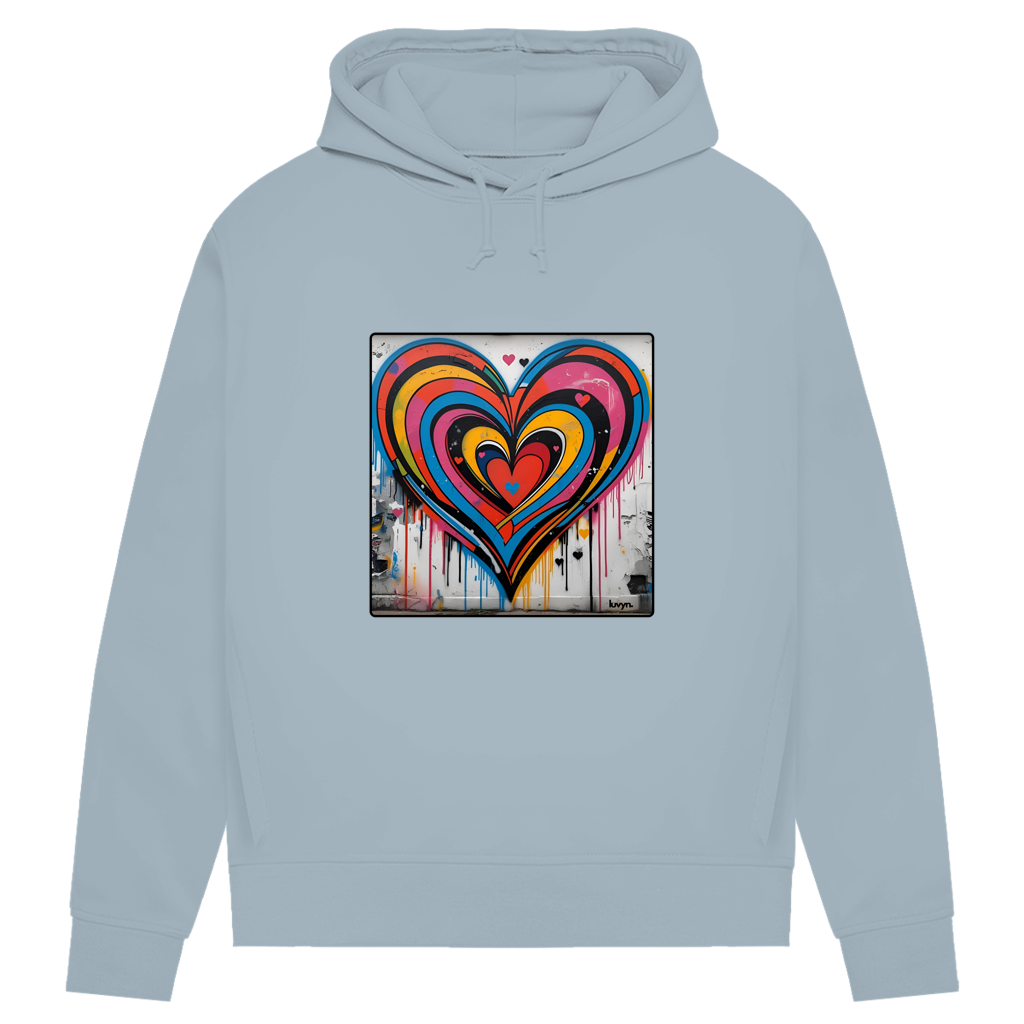 Damen Premium Bio Hoodie Heartcore