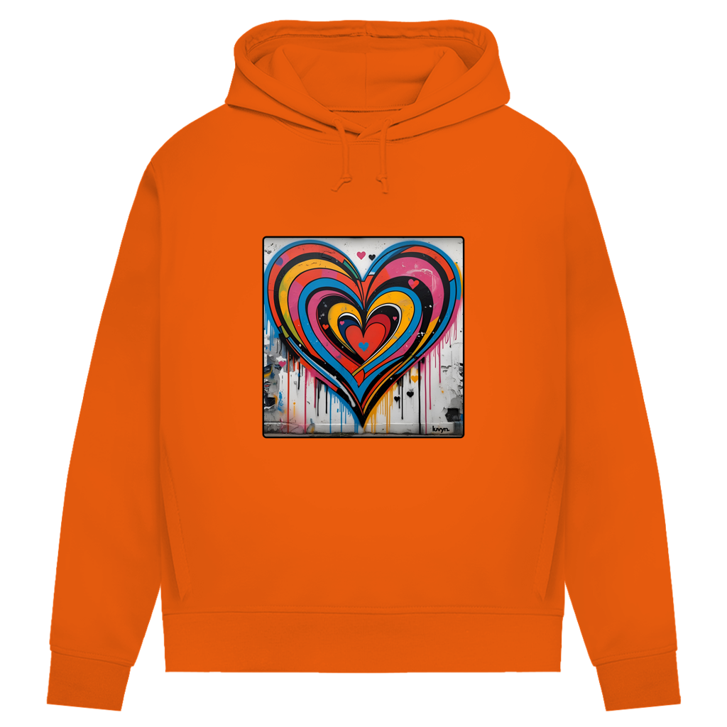 Damen Premium Bio Hoodie Heartcore