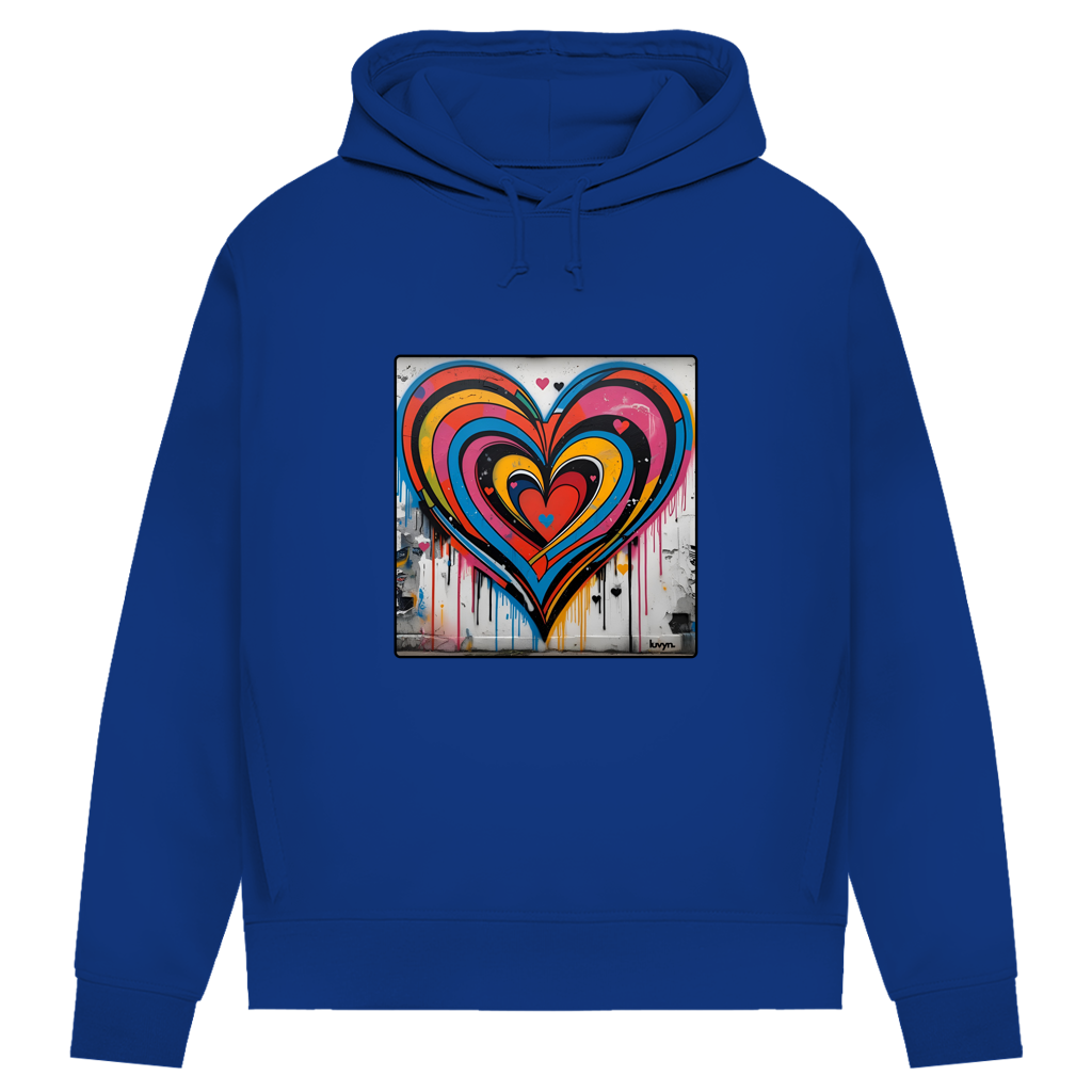 Damen Premium Bio Hoodie Heartcore