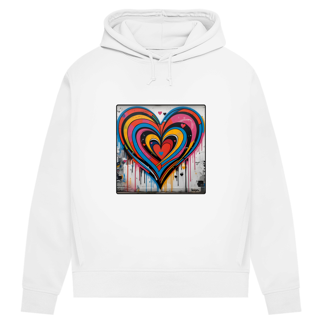 Damen Premium Bio Hoodie Heartcore